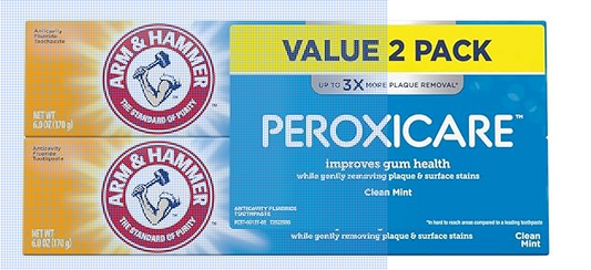 Arm & Hammer Peroxicare Healthy Gums Toothpaste Twinpack, 6 Ounce, 2 Ea, 6 Ounce