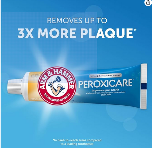 Arm & Hammer Peroxicare Healthy Gums Toothpaste Twinpack, 6 Ounce, 2 Ea, 6 Ounce