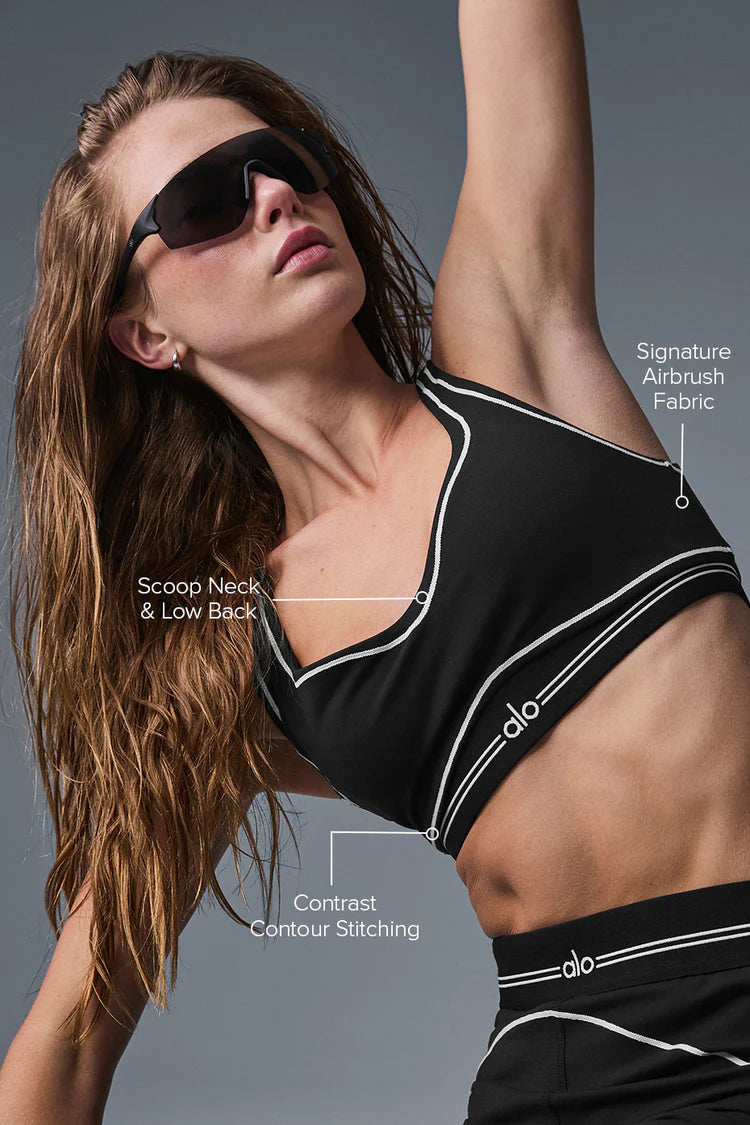 alo Airbrush Heart Throb Bra